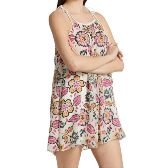 RAG & BONE Bailey Floral Print Georgette Mini Dress with Pockets Size XS NWT - Picture 4 of 12